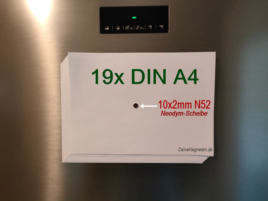 Neodym-Magnete Ø 10×2 mm N52 / Supermagnete / Rundmagnete