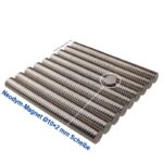Neodym-Magnet Ø10×2 mm N52 / Supermagnet / Rundmagnet