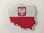 Kühlschrankmagnet Polen – Magnet für Kühlschrank mit polnische Flagge / Fahne / Wappen und Landkarte