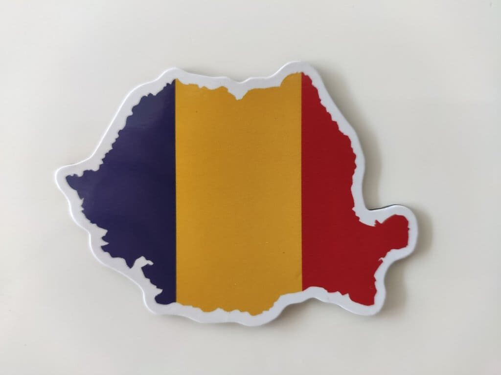 Rumänien Flagge National Farben Hochwertig Kühlschrank-magnet 