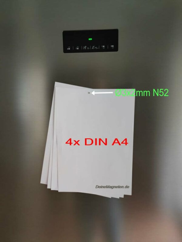 Neodym Scheiben-Minimagnete Ø3x2mm N52 | Runder Starkmagnet mit hoher Zugkraft