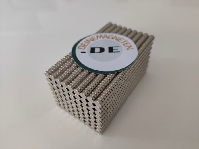 Neodym Ø5×2mm Magnet in Scheibenform | N52-starker, flacher Rundmagnet