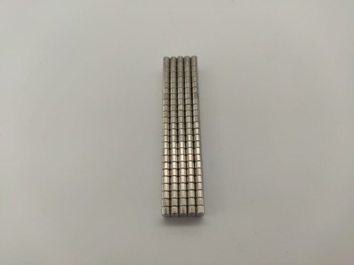 Neodym Mini-Magnet Ø3x2,7mm Scheibe, Starker Magnet, Rund, N35 Güte, Nickelbeschichtung