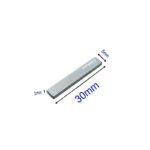Quader 30x5x2mm Neodym N35 Magnet, Blockmagnet verzinkt