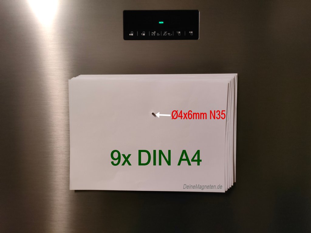 Neodym Ø4x6mm Stab-Magnet N35-Starker Mini-NdFeB-Magnet