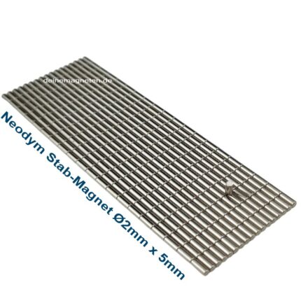 Winziger Stabmagnet Ø2x5mm in starker N52-Güte, NdFeB Mini-Rundmagnet