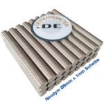 Neodym Magnet Ø9x1mm Scheibe | Rund, N35, NdFeB, Nickel
