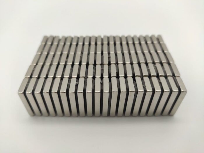Neodym Blockmagnet 20x10x3 mm N35-Starke Quader Magnete Nickel-Beschichtung