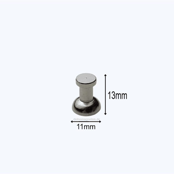 Kegelmagnet Ø11x13mm - Magnet Pin für Pinnwand, Kühlschrank usw. (20er Set) Kegelmagnet Ø11x13mm - Magnet Pin für Pinnwand, Kühlschrank usw. (20er Set)