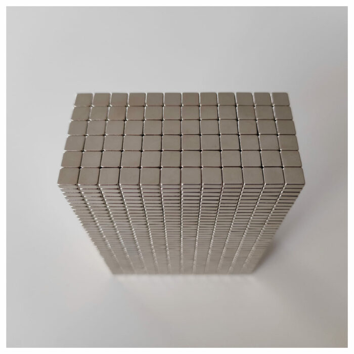 Neodym Magnet 5x5x2 mm Quader, Sehr starke N52 Güte, Mini Block Magnete NdFeB