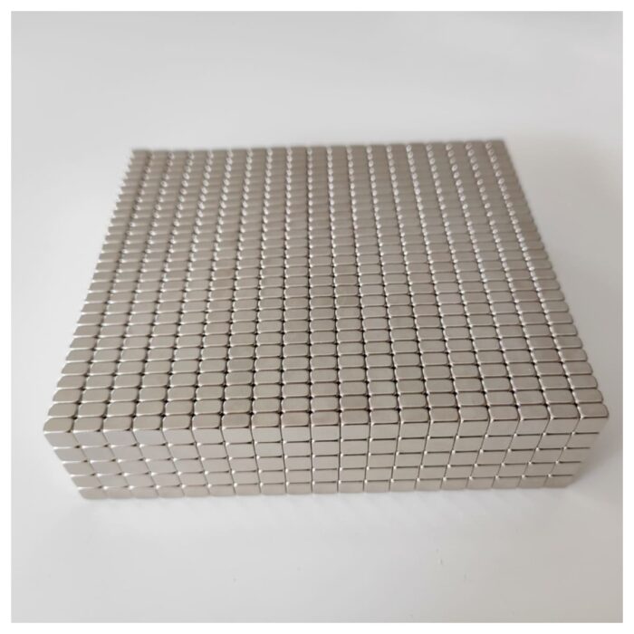 Neodym Quader-Magnet 5x5x3mm - N52 NdFeB Mini Starkmagnet, Block, Nickel