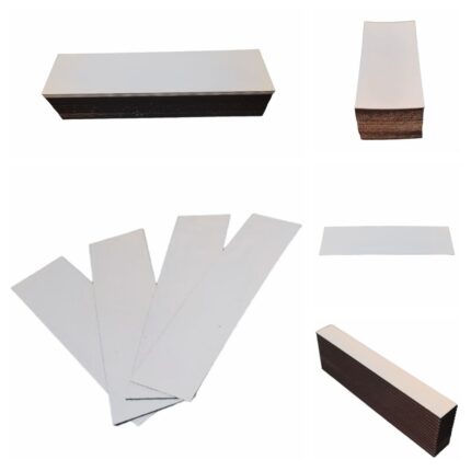 Magnet-Lagerschilder Länge 80-200mm, Breite 10-50mm,  Magnetetiketten beschreibbar, Weiß