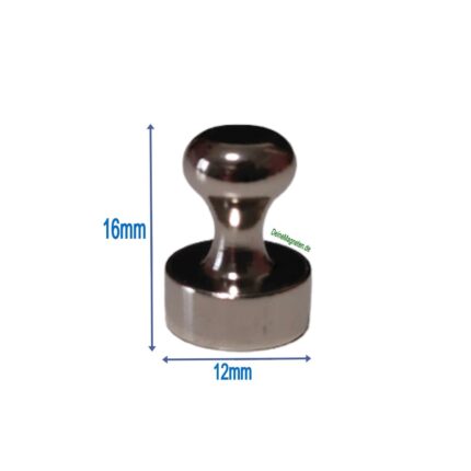 Neodym Kegelmagnet Ø12x16mm, Magnet Pin für Magnettafel, Kühlschrank, Whiteboard, Pinnwand