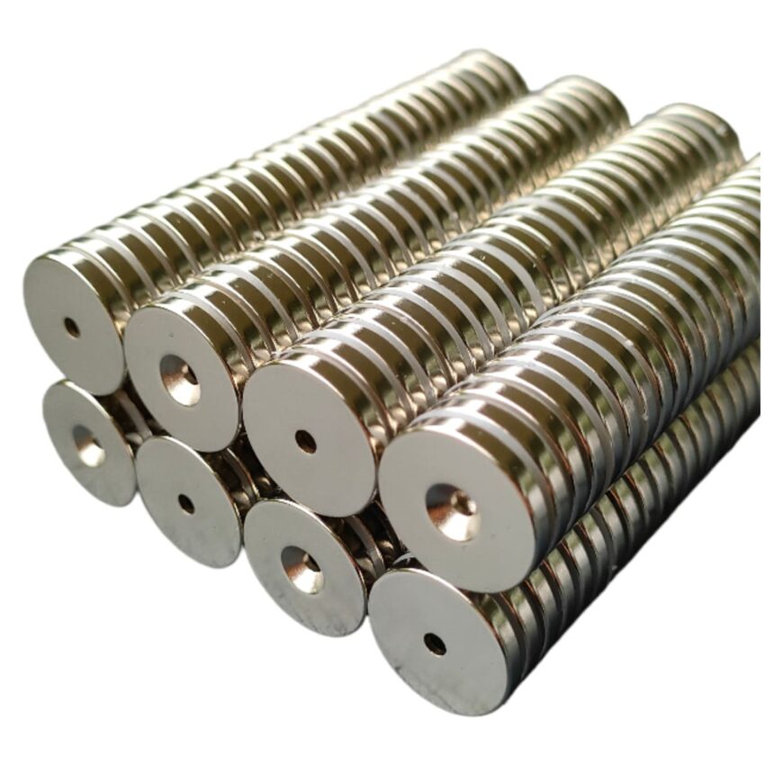 Neodym Ringmagnete mit Senkung und Bohrung kaufen - Deinemagneten