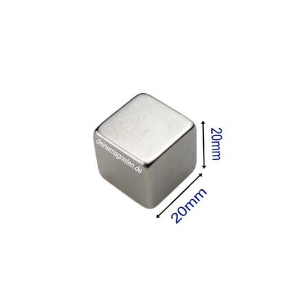 Neodym Würfelmagnet 20x20x20mm N35