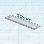 Neodym Quader 50x15x3mm Magnet, Blockmagnet N35 Nickelbeschichtet