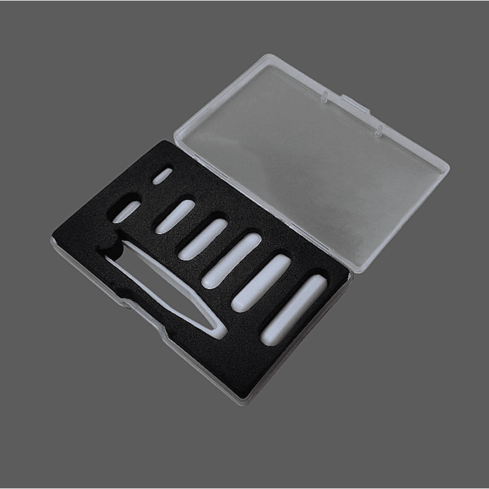 PTFE-Magnetrührstäbchen Set, Zylindrisch – 8-teilig inkl. Pinzette
