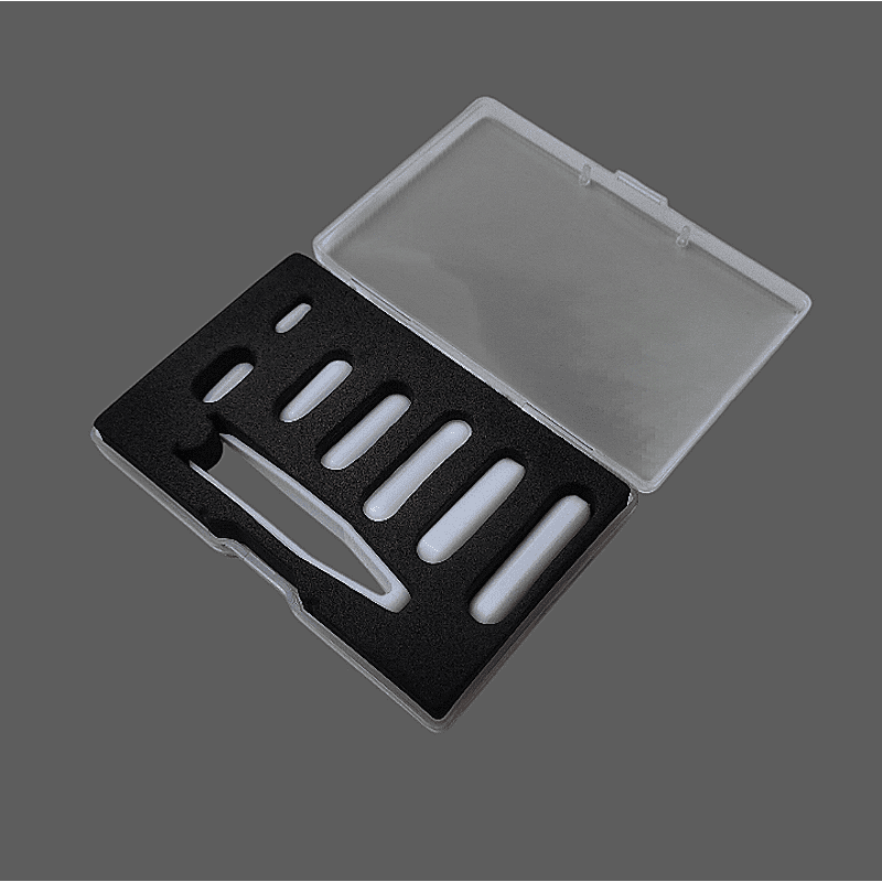 PTFE-Magnetrührstäbchen Set, Zylindrisch – 8-teilig inkl. Pinzette