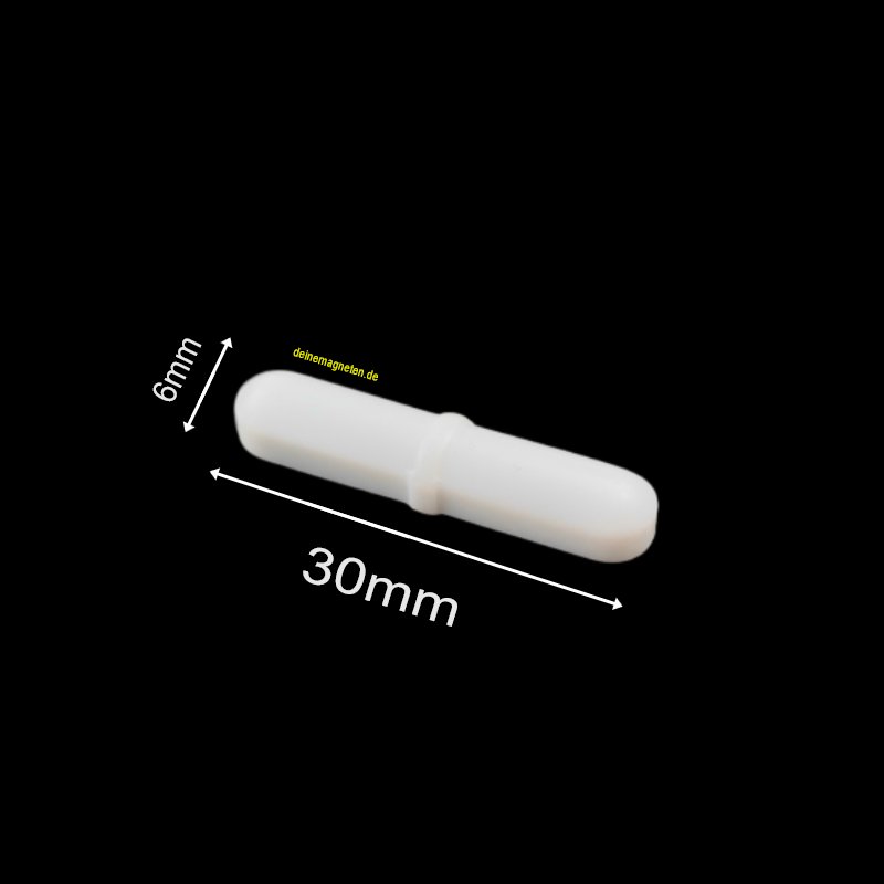 Magnetrührstäbchen 6 mm x 30 mm PTFE Typ B – Präziser Rührfisch für den täglichen Laboreinsatz