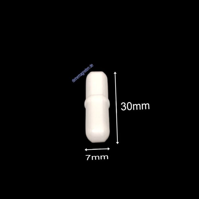 Magnetrührstäbchen 7 mm x 30 mm PTFE Typ B, Rührfisch