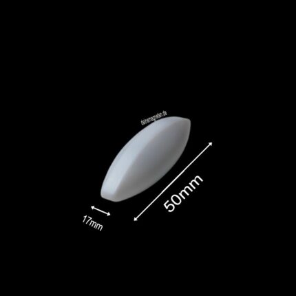 PTFE-Magnetrührstab – Ovalform, 17 mm (mittig) × 50 mm | Temperaturbeständig –200 °C bis +260 °C