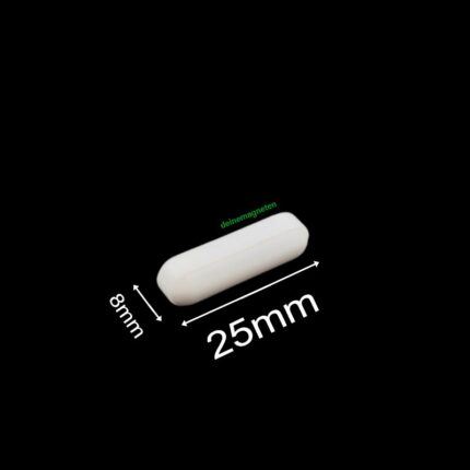PTFE-Magnetrührstab – Zylindrisch, 8 mm × 25 mm | Temperaturbeständig –200 °C bis +260 °C