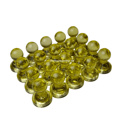 20x Kegelmagnet 15mm x 20mm mit Neodym-Magnet-Kern, Gelb-Transparent 20x Kegelmagnet 15mm x 20mm mit Neodym-Magnet-Kern, Gelb-Transparent