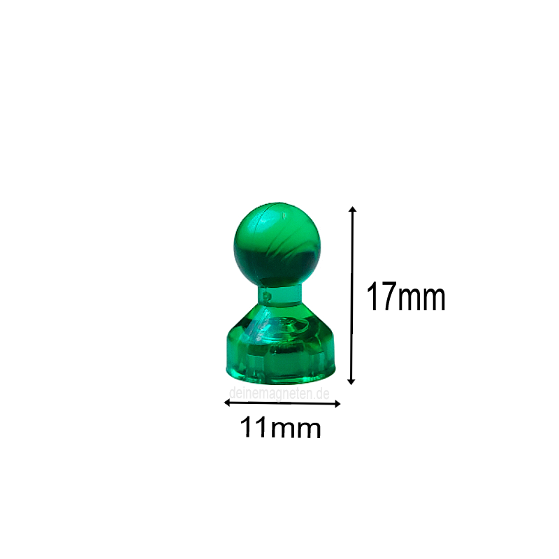 20x Kegelmagnet 11mm x 17mm mit Neodym-Magnet-Kern, Grün-Transparent 20x Kegelmagnet 11mm x 17mm mit Neodym-Magnet-Kern, Grün-Transparent