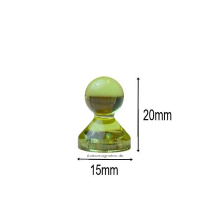 20x Kegelmagnet 15mm x 20mm mit Neodym-Magnet-Kern, Gelb-Transparent 20x Kegelmagnet 15mm x 20mm mit Neodym-Magnet-Kern, Gelb-Transparent