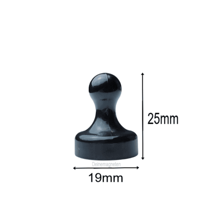 Kegelmagnet 19mm x 25mm mit Neodym-Magnet-Kern, Schwarz (10er Set) Kegelmagnet 19mm x 25mm mit Neodym-Magnet-Kern, Schwarz (10er Set)
