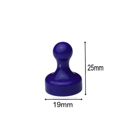 Kegelmagnet 19mm x 25mm mit Neodym-Magnet-Kern, Lila (10er Set) Kegelmagnet 19mm x 25mm mit Neodym-Magnet-Kern, Lila (10er Set)