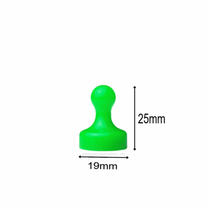 Kegelmagnet 19mm x 25mm mit Neodym-Magnet-Kern, Neon-Grün (10er Set) Kegelmagnet 19mm x 25mm mit Neodym-Magnet-Kern, Neon-Grün (10er Set)