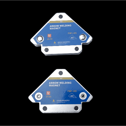 2x Magnet-Schweißwinkel FM1-XS – 12,5 kg Haltekraft | 45° / 90° / 135°, Winkelmagnet