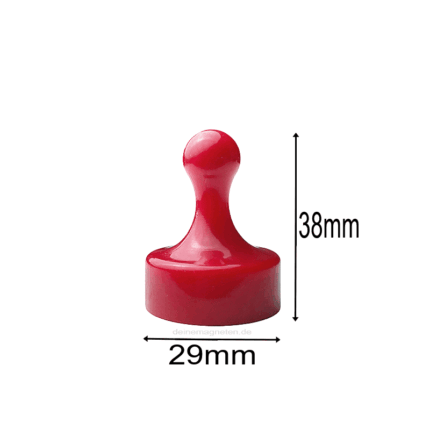 4er-Set Kegelmagnete 29mm x 38mm Rot | Neodymmagnet-Kern, Kunststoffgehäuse 4er-Set Kegelmagnete 29mm x 38mm Rot | Neodymmagnet-Kern, Kunststoffgehäuse