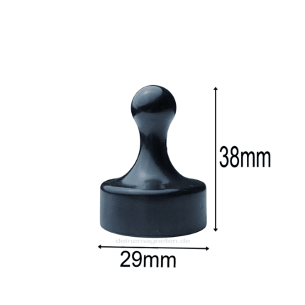 4er-Set Kegelmagnete 29mm x 38mm Schwarz | Neodymmagnet-Kern, Kunststoffgehäuse 4er-Set Kegelmagnete 29mm x 38mm Schwarz | Neodymmagnet-Kern, Kunststoffgehäuse