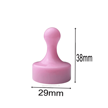 4er-Set Kegelmagnete 29mm x 38mm Pink | Neodymmagnet-Kern, Kunststoffgehäuse 4er-Set Kegelmagnete 29mm x 38mm Pink | Neodymmagnet-Kern, Kunststoffgehäuse