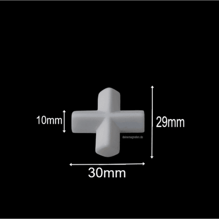 PTFE-Magnetrührer – Kreuzform, Weiß | 30 mm Länge × 29 mm Breite × 10 mm Höhe | Chemikalienbeständig & temperaturstabil PTFE-Magnetrührer – Kreuzform, Weiß | 30 mm Länge × 29 mm Breite × 10 mm Höhe | Chemikalienbeständig & temperaturstabil