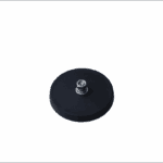 Neodym-Magnetsystem gummiert Ø66mm mit M6 Außengewinde mit Sechskantmutter und Unterlegsscheiben