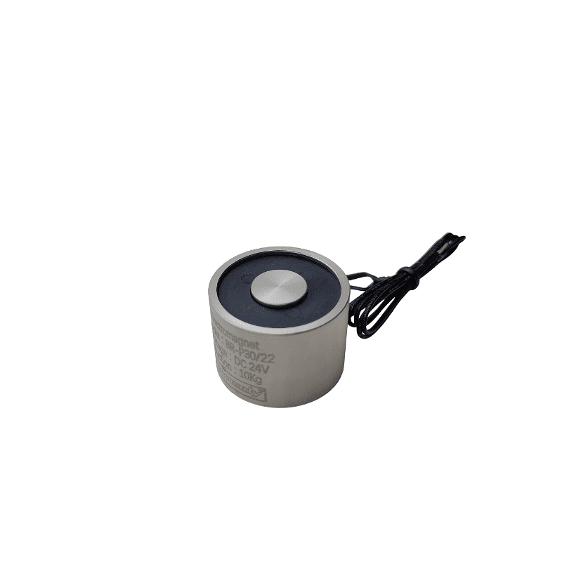 Elektromagnet Ø30x22 mm – 24V DC, 10 kg Haltekraft (100 N)