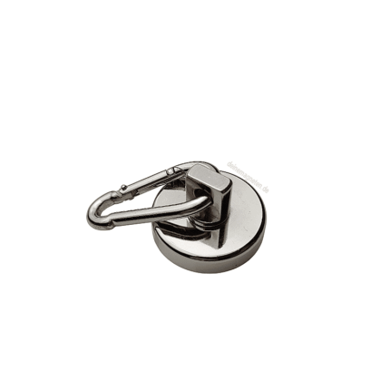 Neodym Topfmagnet Ø32mm mit drehbarem Karabiner-Haken