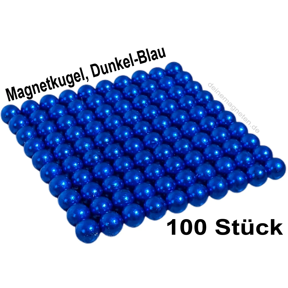 Magnetkugel Ø5mm Dunkel-Blau (100 Stück), Neodym Kugelmagnete