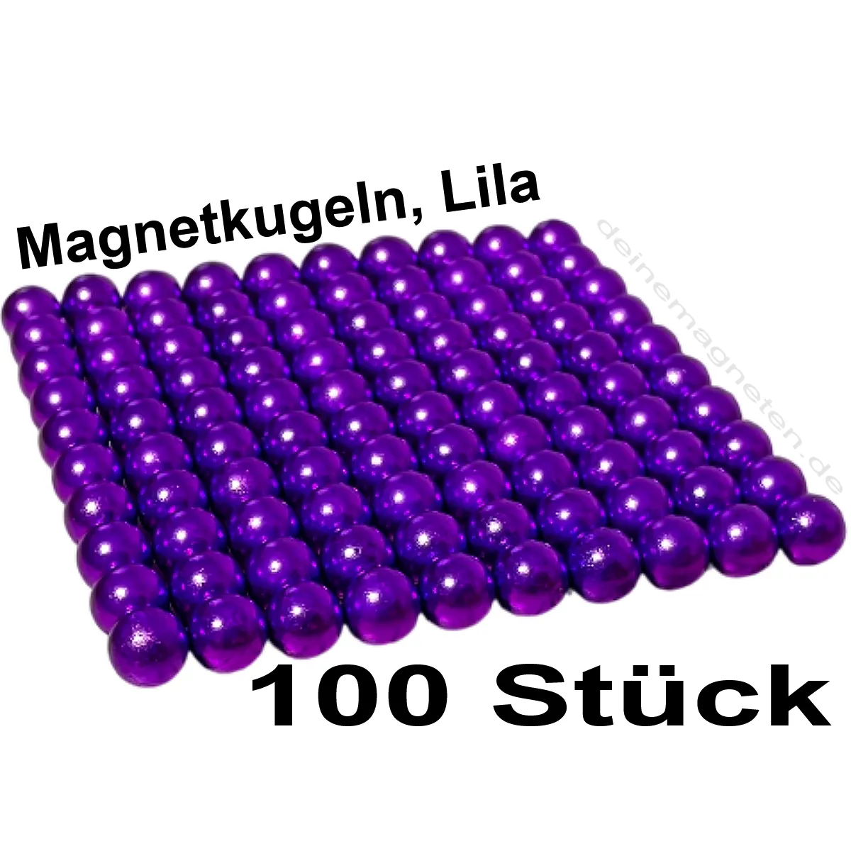 Magnetkugel Ø5mm Lila (100 Stück), Neodym Kugelmagnete