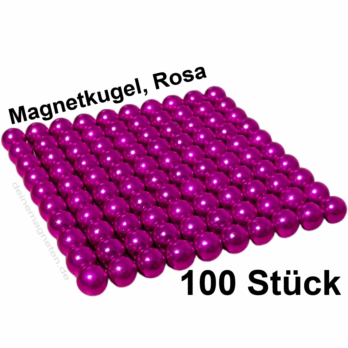 Magnetkugel Ø5mm Pink (100 Stück), Neodym Kugelmagnete