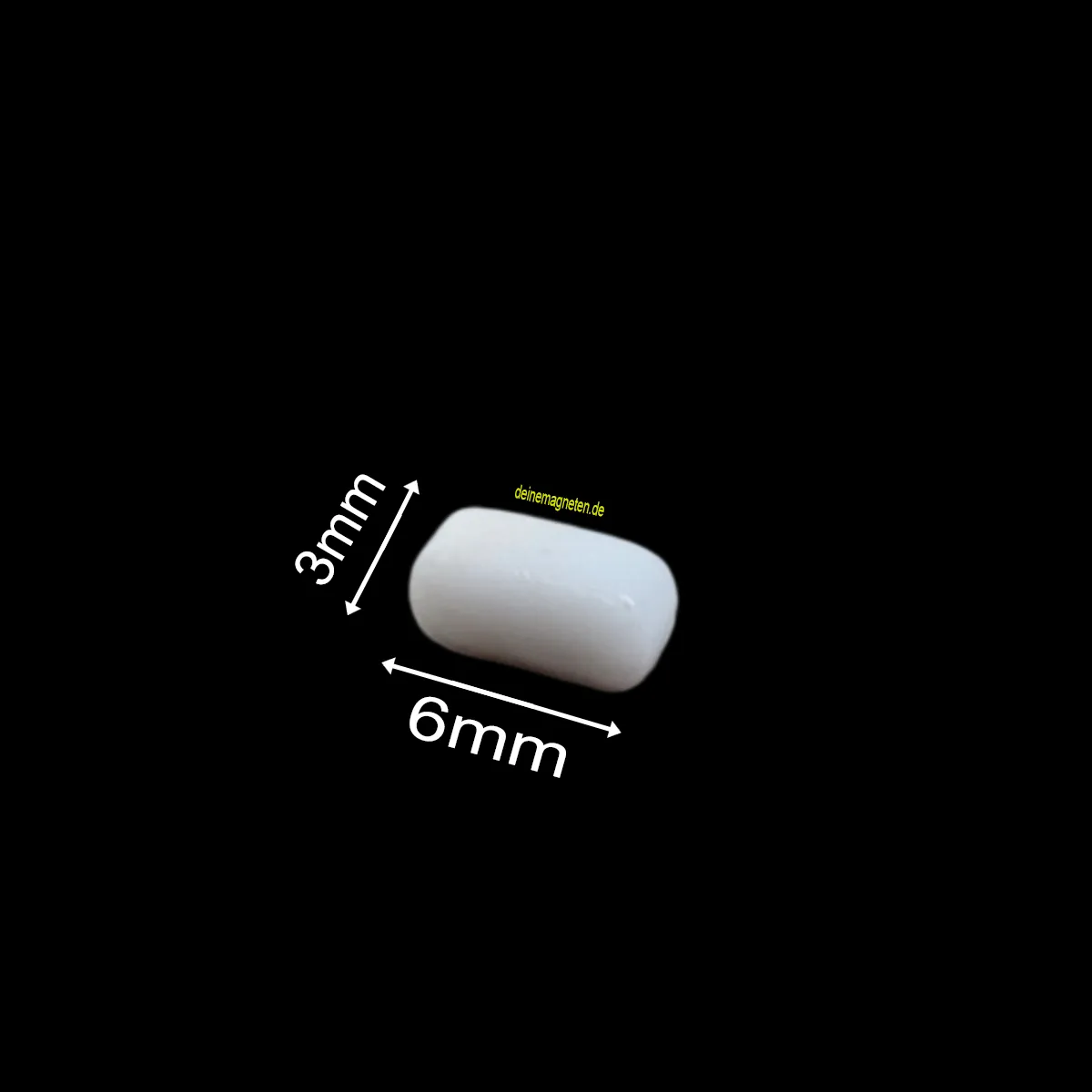 PTFE-Magnetrührstab – Zylindrisch, 3 mm × 6 mm | Temperaturbeständig –200 °C bis +260 °C (Kopie)