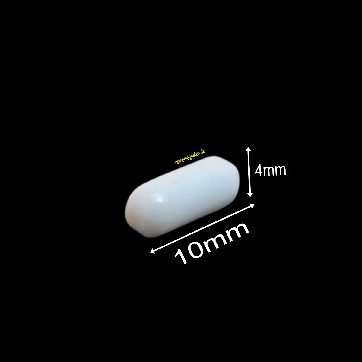 PTFE-Magnetrührstab – Zylindrisch, 4 mm × 10 mm | Temperaturbeständig –200 °C bis +260 °C